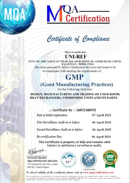 Uniref certificate