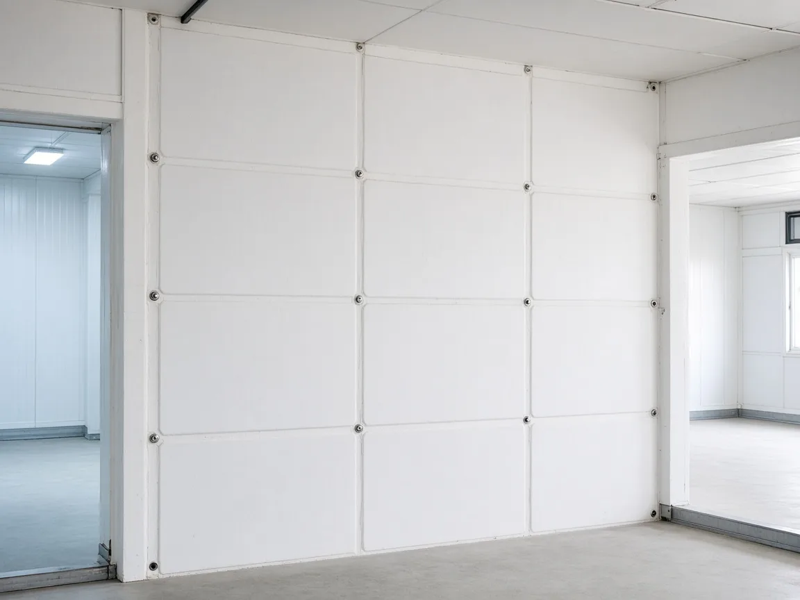 Insulated panels between cold rooms in an Indian factory