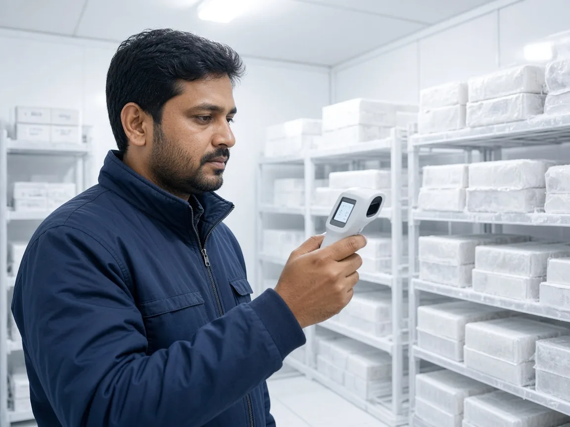 Temperature being confirmed in an Indian controlled room