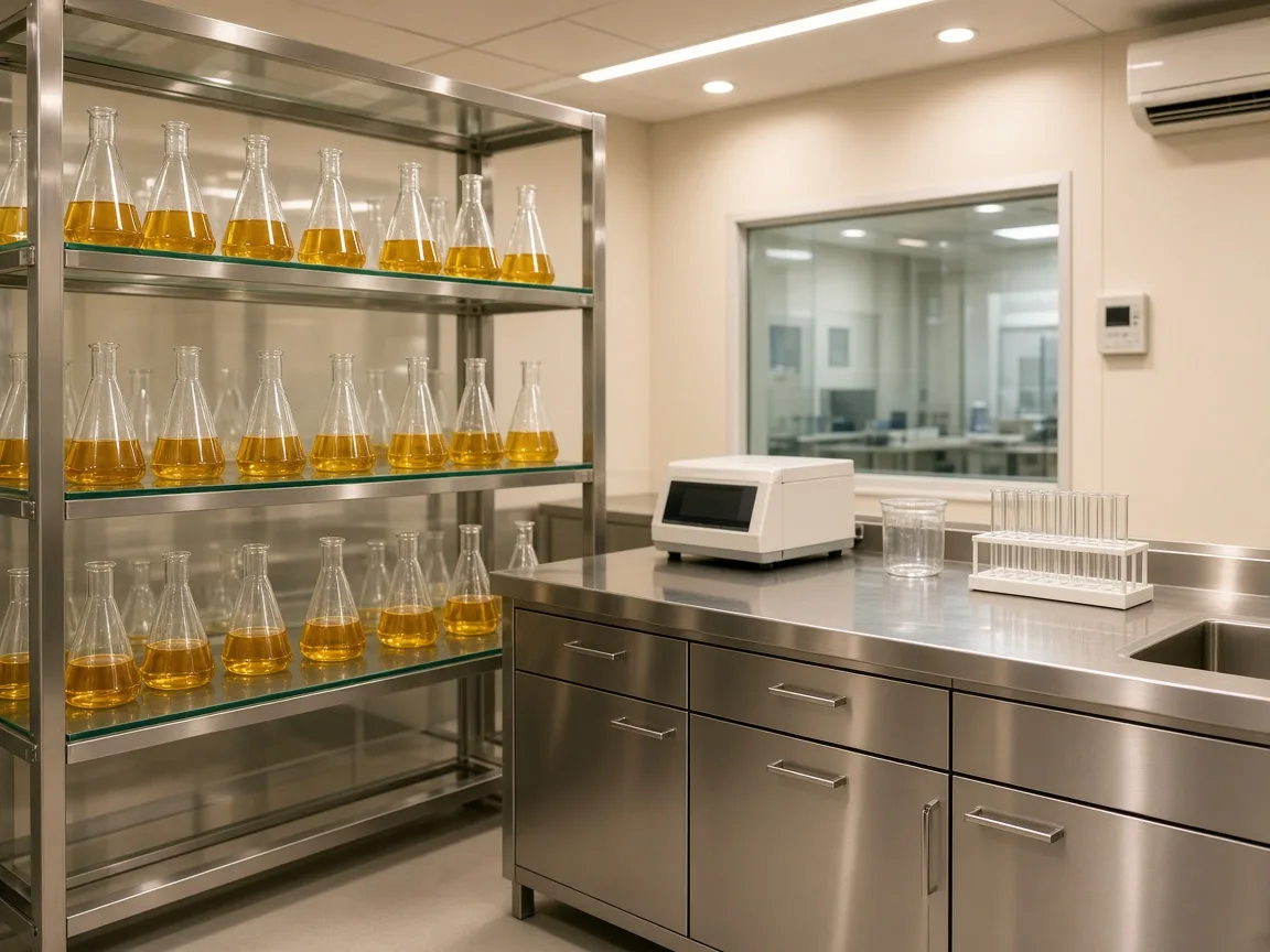 A biotechnology incubation room in India