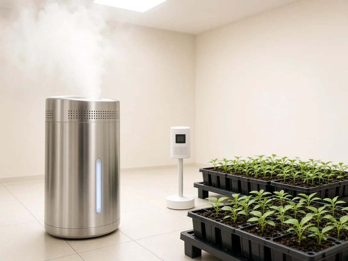 Humidity equipment in an Indian incubation room