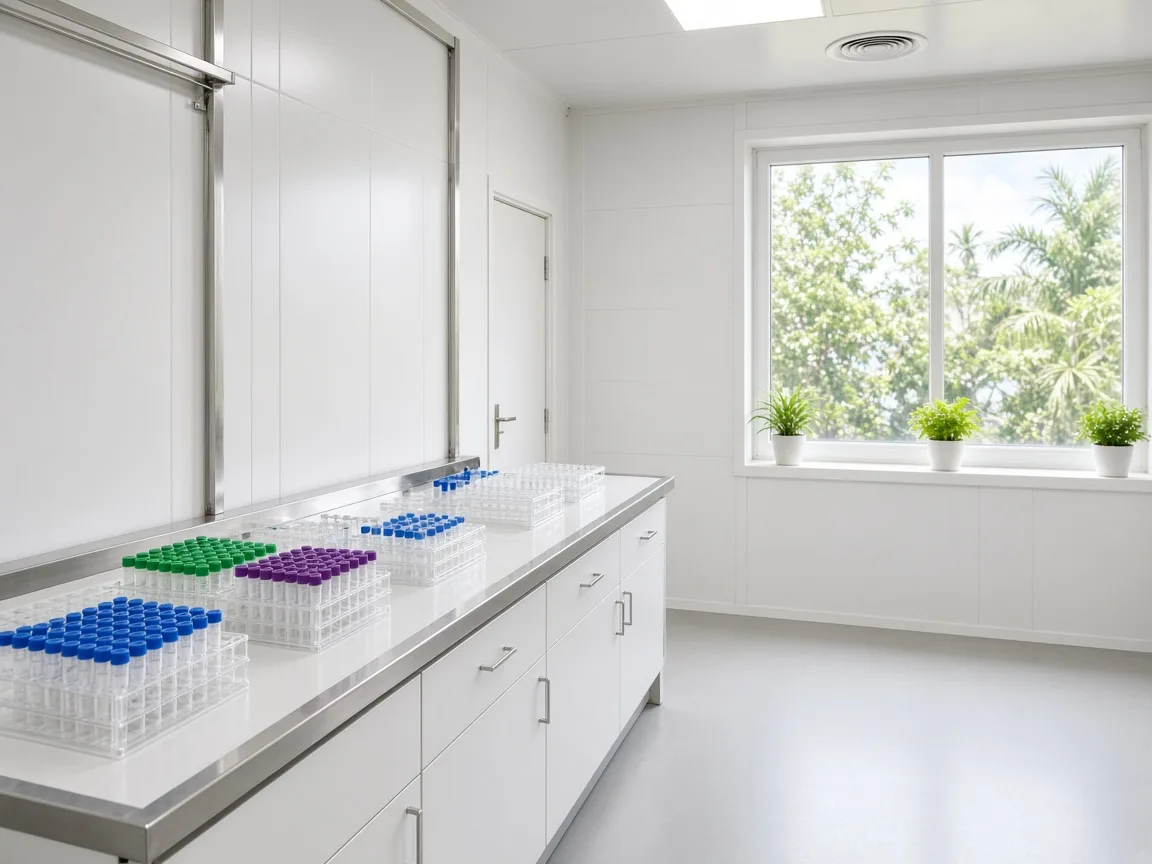 A laboratory incubation room in India