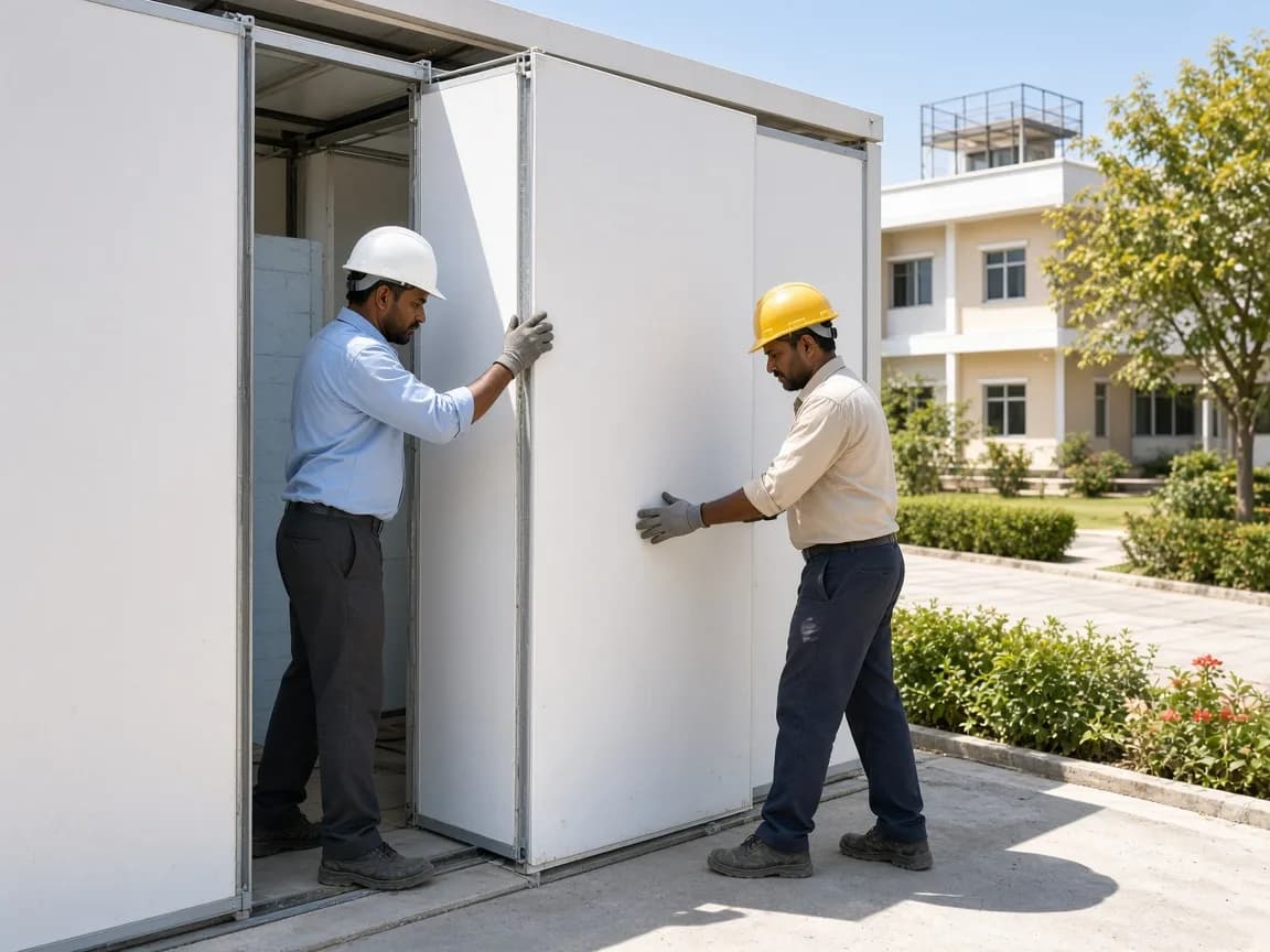 Insulated panels for an incubation room in India