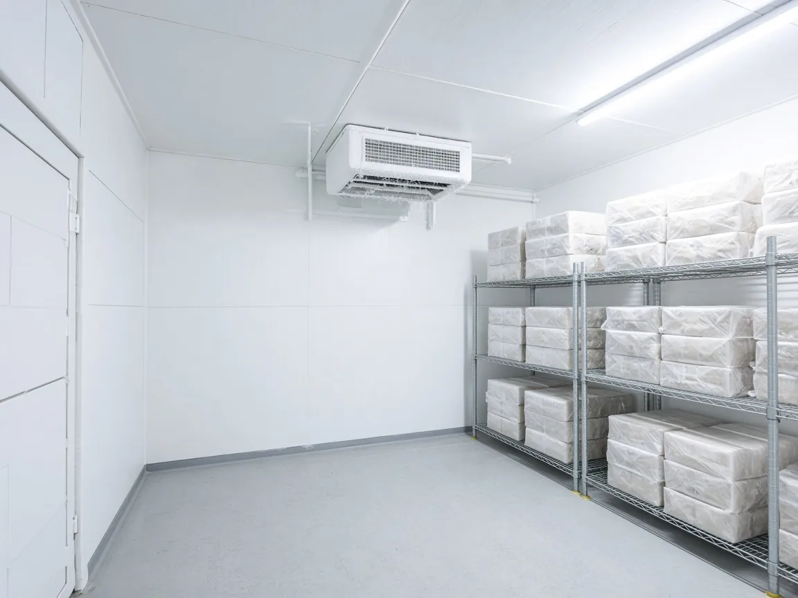 A modular freezer room in India