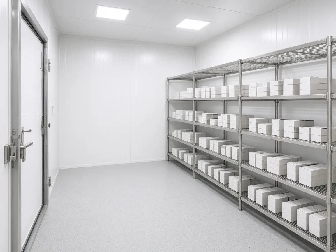 A modular pharmaceutical cold room in India