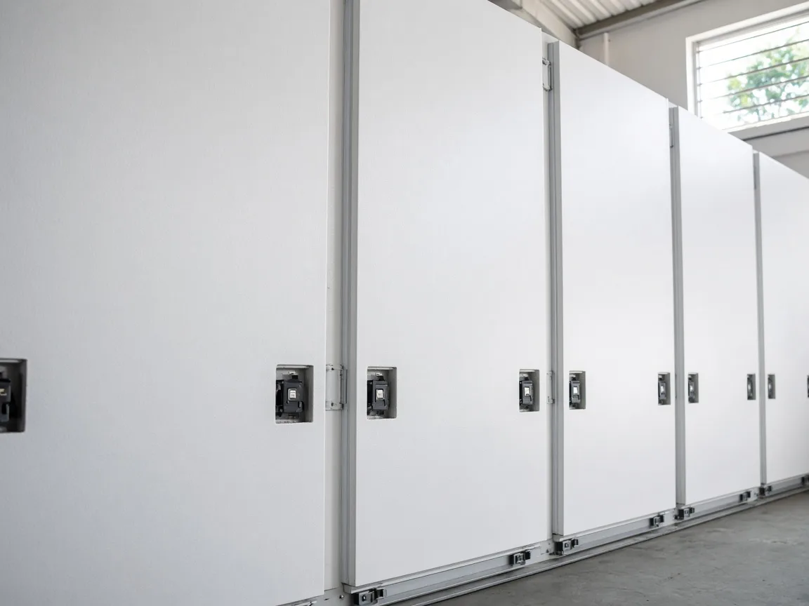 Insulated panels for a walk in cold room in an Indian factory