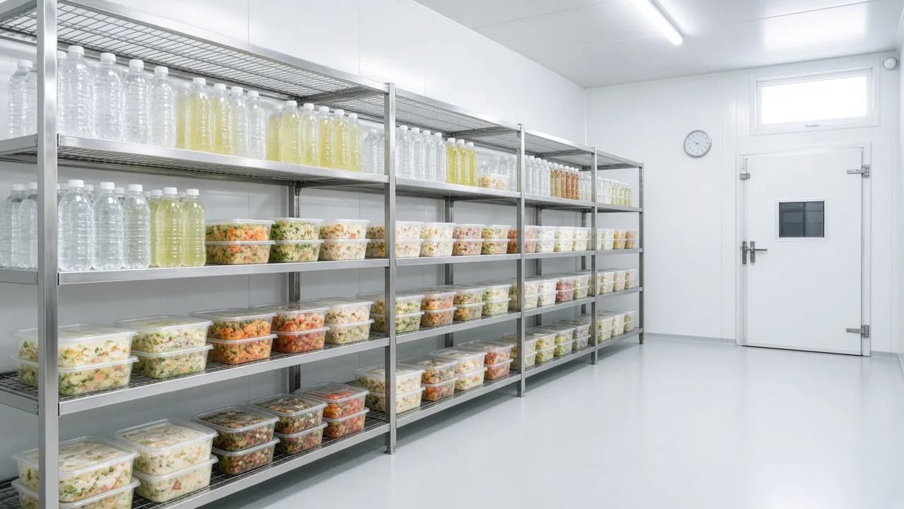 Food for temperature controlled storage