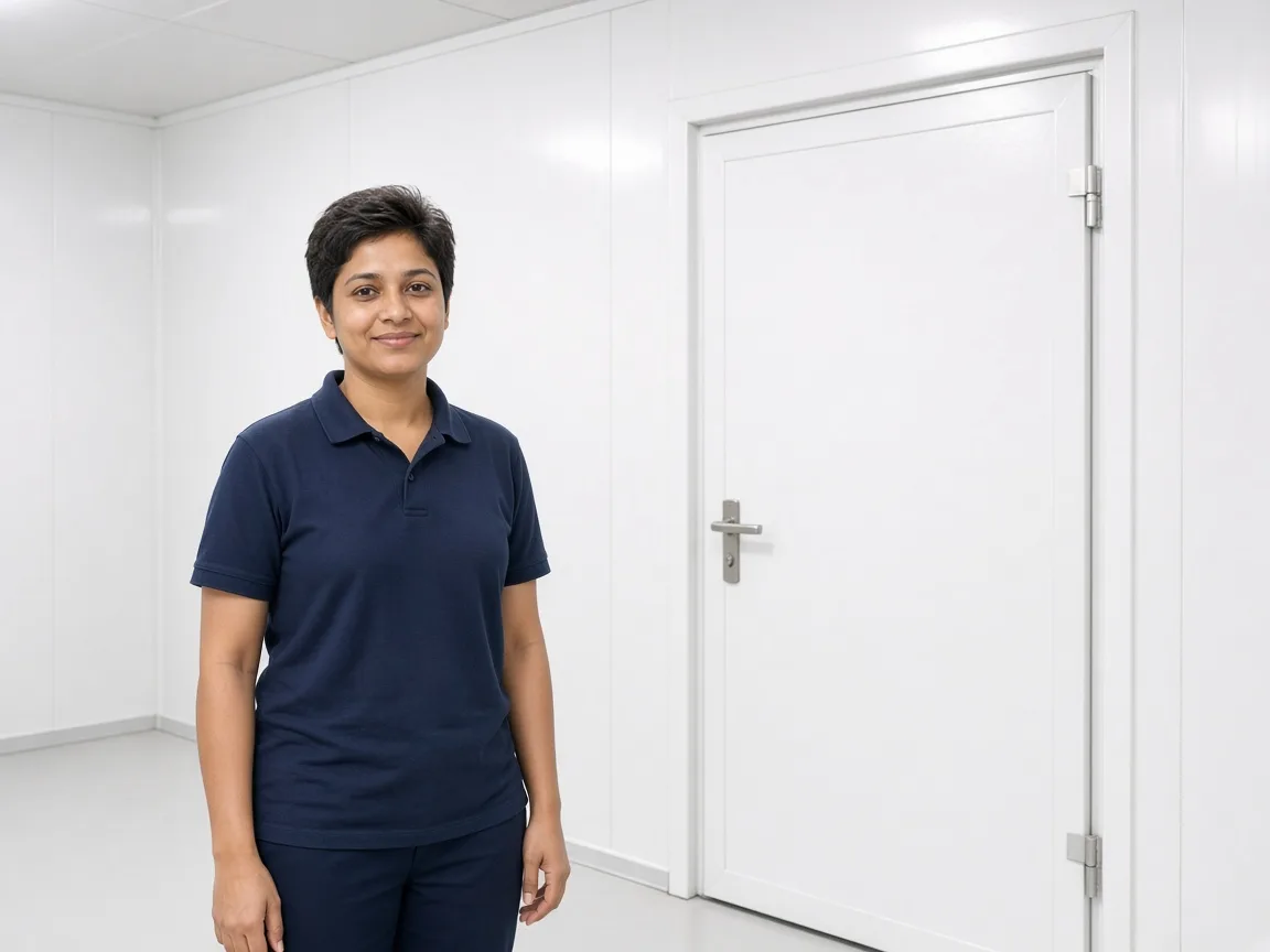 A newer insulated cold room in an Indian plant