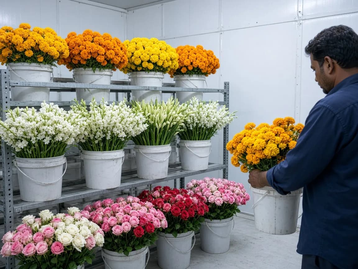 Flower cold room