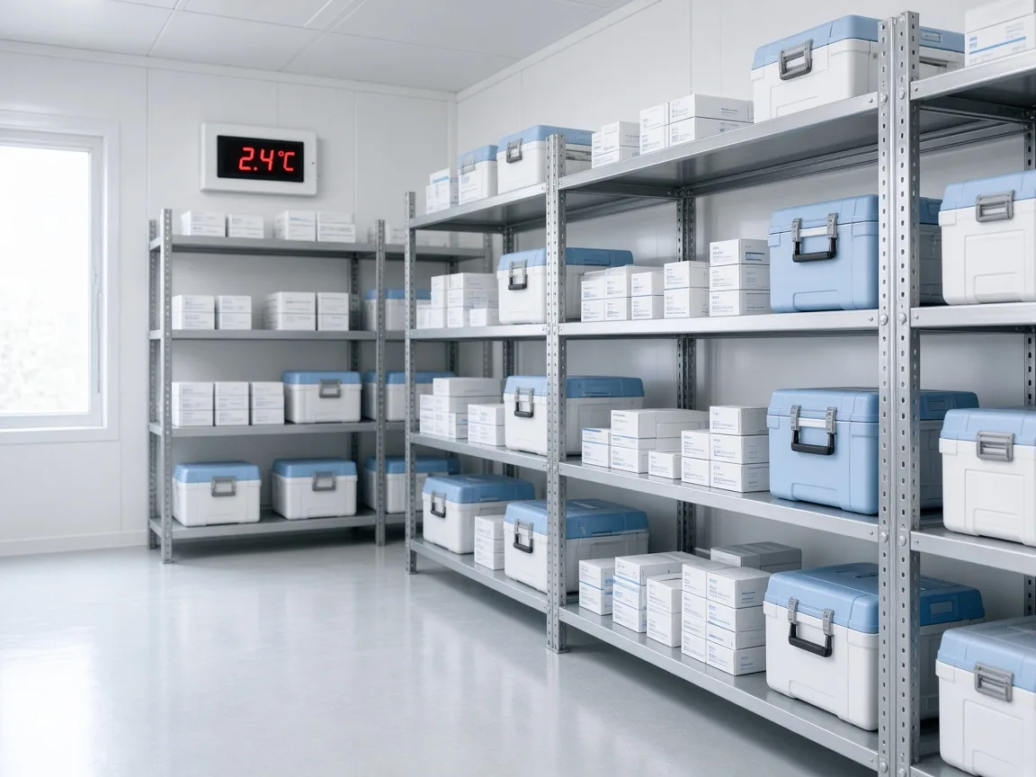 Pharmaceutical cold chain room in India