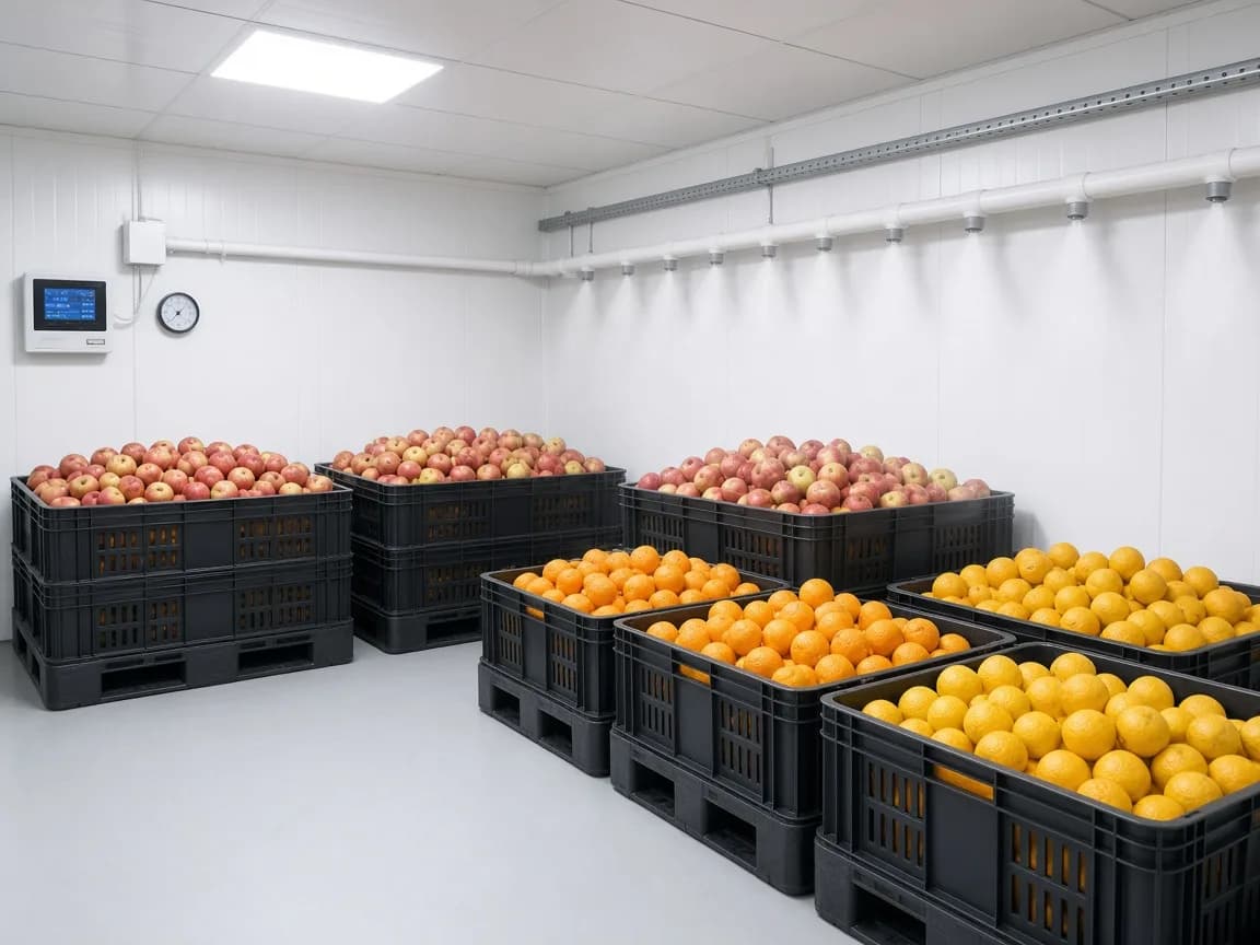 Controlled atmosphere fruit store